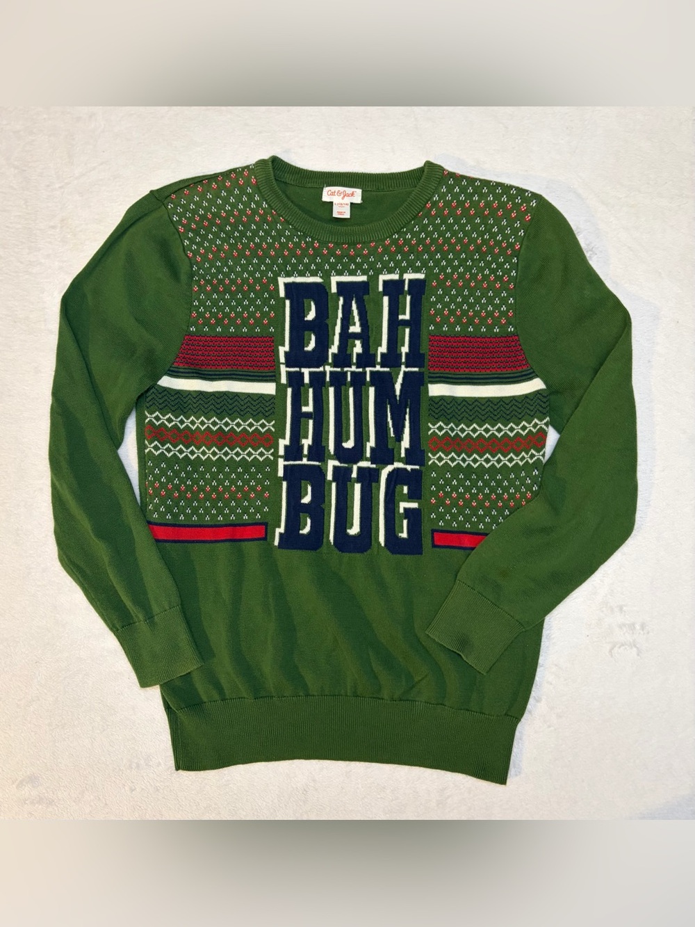 Cat & Jack 'BAH HUMBUG' Crewneck Sweater